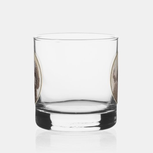 Lagotto Romagnolo Painting - Cute Original Dog Art Whisky Glas (Links)