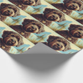 Lagotto Romagnolo schilderij Cadeaupapier (Hoek)