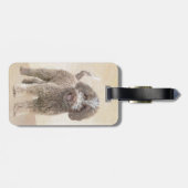 Lagotto Romagnolo Schilderij - Mooie Originele Hon Bagagelabel (Achterkant horizontaal)
