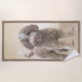 Lagotto Romagnolo Schilderij - Mooie Originele Hon Strandlaken (Voorkant)