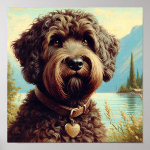  Lagotto Romagnolo schilderij Poster