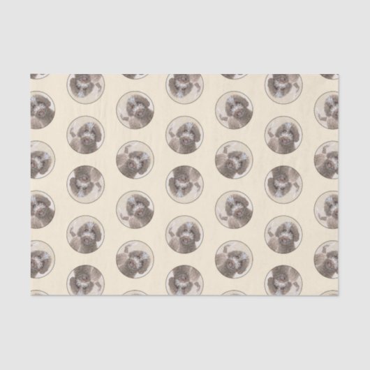 Lagotto Romagnolo schilderij Schattigee originele  Tissuepapier (Voorkant)