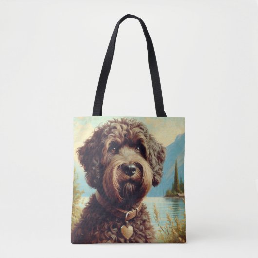  Lagotto Romagnolo schilderij Tote Bag (Voorkant)