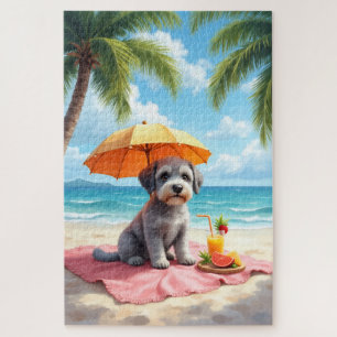 Lagotto Romagnolo-strandtafereel Legpuzzel