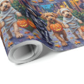 Lagotto Romagnolo Trick-or-Treating Halloween Cadeaupapier (Rol Hoek)
