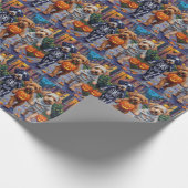 Lagotto Romagnolo Trick-or-Treating Halloween Cadeaupapier (Hoek)