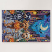 Lagotto Romagnolo Trick-or-Treating Halloween Legpuzzel (Horizontaal)