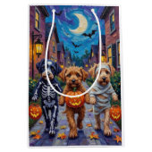 Lagotto Romagnolo Trick-or-Treating Halloween Medium Cadeauzakje (Voorkant)