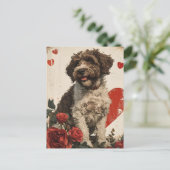 Lagotto Romagnolo  Valentijnsdag Briefkaart (Staand voorkant)