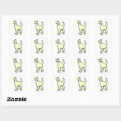 Lagotto Romagnolo Vierkante Sticker (Vel)