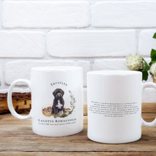 Lagotto Romagnolo Watercolor Hond Monogram Koffiemok