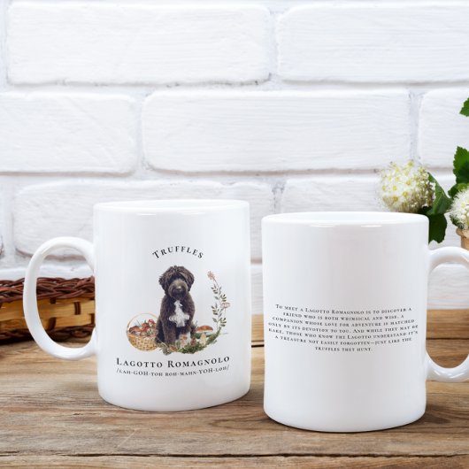 Lagotto Romagnolo Waterverf Dog | Monogram Koffiemok
