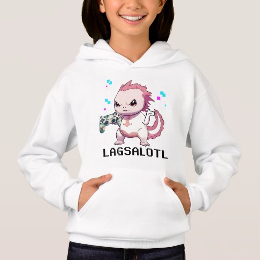 Lagsolotl Gaming Axolotl meisjes (Voorkant)