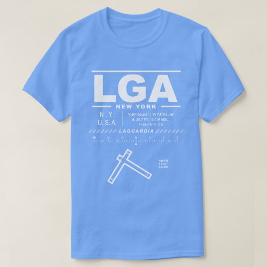 LaGuardia Airport LGA T-shirt (Design voorkant)