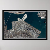 LaGuardia Airport New York Satellite Poster Map (Voorkant)