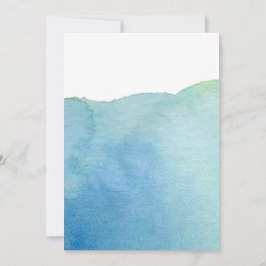 Laguna Baby shower Uitnodiging (Achterkant)