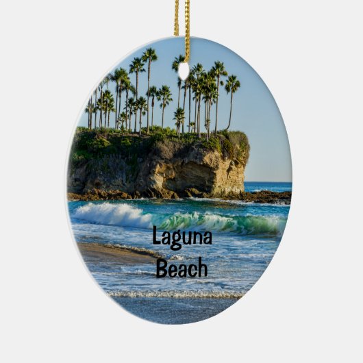 Laguna Beach 2 sided Keramisch Ornament (Rechts)