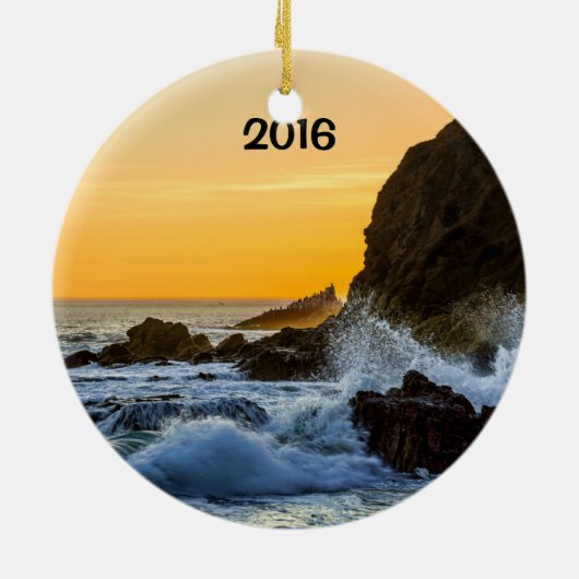 Laguna Beach 2 sided Keramisch Ornament (Achterkant)