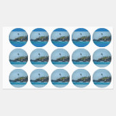Laguna Beach Adhesive Circle Labels (Vel)