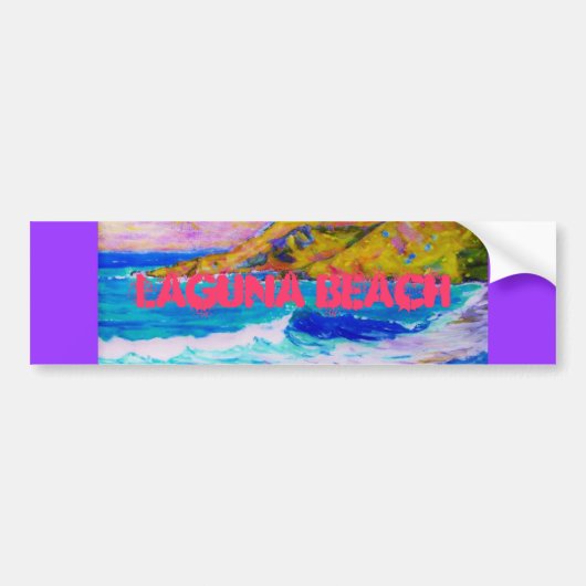 Laguna Beach Art Bumpersticker (Voorkant)