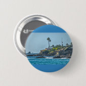Laguna Beach-badge Ronde Button 5,7 Cm (Voorkant /achterkant)