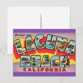 Laguna Beach CA ansichtkaart Briefkaart (Voorkant / Achterkant)