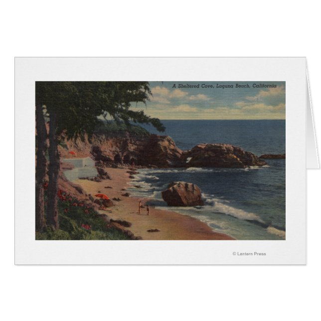 Laguna Beach, CA - Sheltered Cove on Coast (Voorkant Horizontaal)