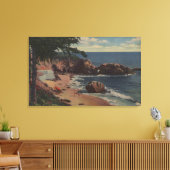 Laguna Beach, CA - Sheltered Cove on Coast Canvas Afdruk (Insitu (Woonkamer))