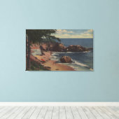Laguna Beach, CA - Sheltered Cove on Coast Canvas Afdruk (Insitu (Houten vloer))