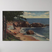 Laguna Beach, CA - Sheltered Cove on Coast Poster (Voorkant)