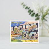 Laguna Beach, California  Big Letters Briefkaart (Staand voorkant)