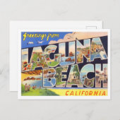 Laguna Beach, California  Big Letters Briefkaart (Voorkant / Achterkant)