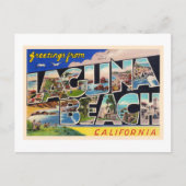 Laguna Beach California, groot Letter-Briefkaart Briefkaart (Voorkant)