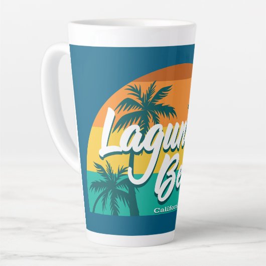 Laguna Beach California Latte Mok (Linkerhoek)