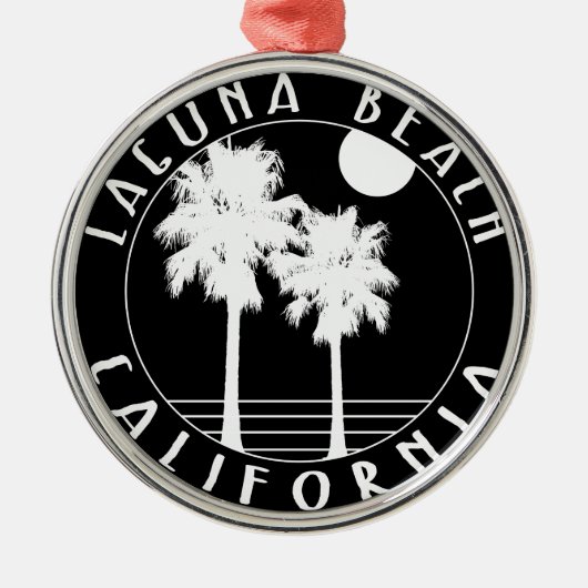 Laguna Beach California Metalen Ornament (Voorkant)