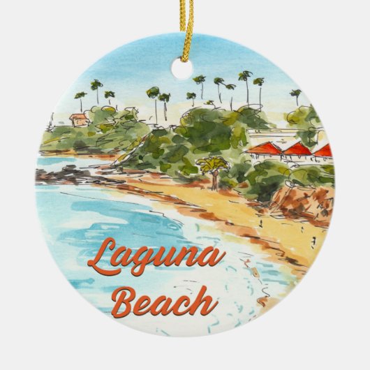 Laguna Beach California Ornament (Voorkant)