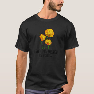 Laguna Beach California Papoea Poppy Flower State  T-shirt