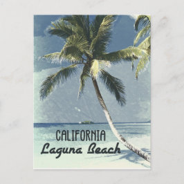 Laguna Beach California  Retro Poster Art Briefkaart