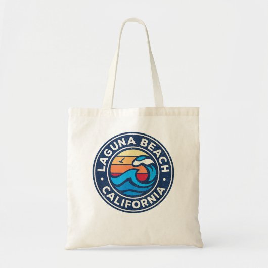 Laguna Beach California Retro Souvenir Gift Tote Bag (Voorkant)