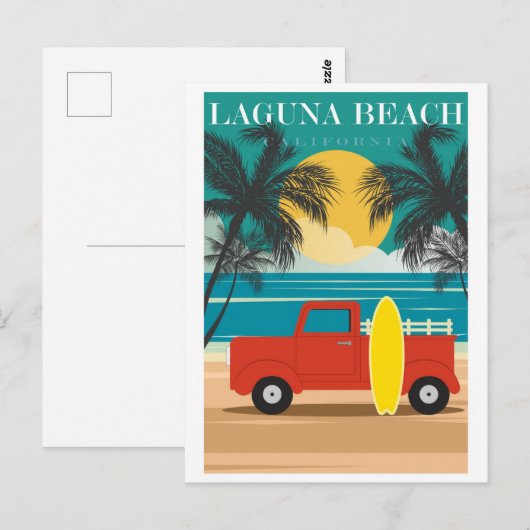  Laguna Beach California Revel Briefkaart (Voorkant / Achterkant)