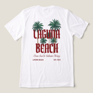 Laguna Beach California Surf Palmen Grafisch T-Shi Tri-Blend Shirt