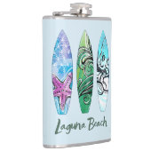 Laguna Beach California Surfplanken Fles Heupfles (Rechts)
