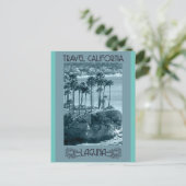 LAGUNA BEACH CALIFORNIA VINTAGE TRAVEL BRIEFKAART (Staand voorkant)