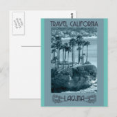 LAGUNA BEACH CALIFORNIA VINTAGE TRAVEL BRIEFKAART (Voorkant / Achterkant)