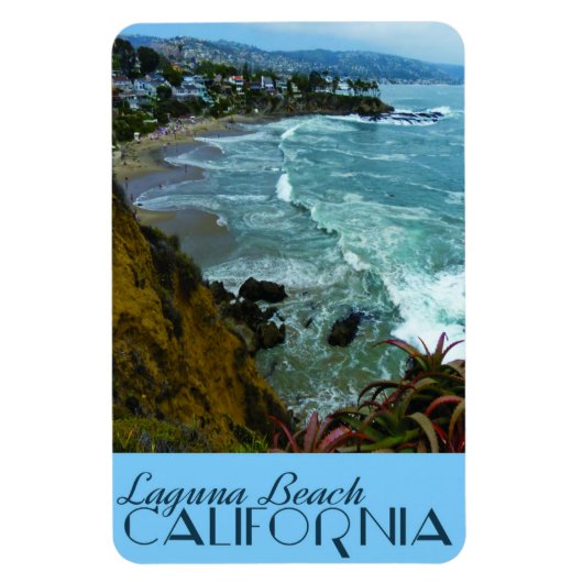Laguna Beach California Vintage Travel Poster Magneet (Verticaal)