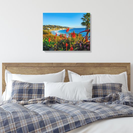 Laguna Beach, Californië Canvas Afdruk (Insitu (Slaapkamer))
