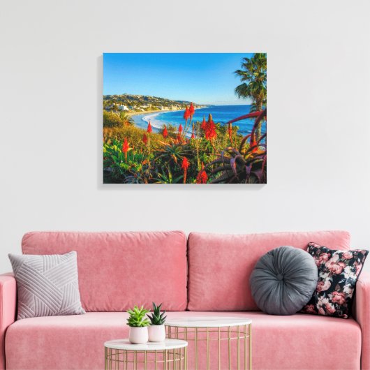 Laguna Beach, Californië Canvas Afdruk (Insitu (Woonkamer))