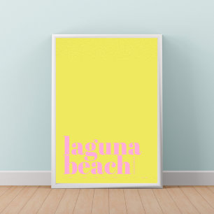 Laguna Beach Californië modern stad Poster
