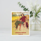 Laguna Beach, Californië, Retro Travel Briefkaart (Staand voorkant)