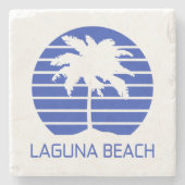 Laguna Beach Californië Stenen Onderzetter (Voorkant)